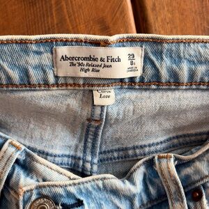 Abercrombie & Fitch Light Blue High Rise '90s Relaxed Jeans